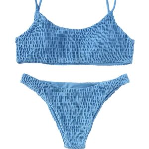 Womens Beachwear | Gigi seersucker bikini Beachwear Beachwear