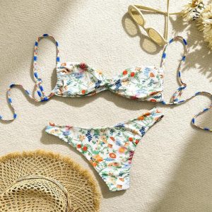 Womens Beachwear | Halliday floral-print bikini Beachwear Beachwear