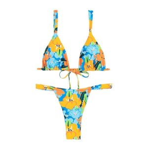 Womens Beachwear | Key West printed bikini top Beachwear Beachwear