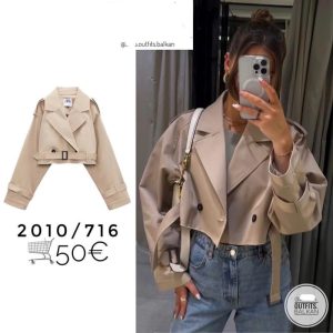 Womens Coats | Bobby cropped cotton trench jacket Coats Coats