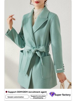 Womens Coats | Double-faced short wool coat Coats Coats