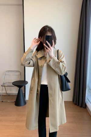 Womens Coats | Mid-length reversible gabardine car coat Coats Coats