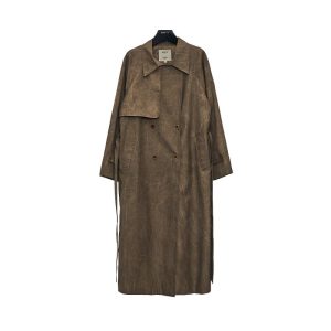 Womens Coats | Trompe L’Oeil printed cotton trench coat Coats Coats