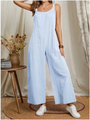 Womens Jumpsuits & Playsuits | Drifting Dreams linen-blend jumpsuit Jumpsuits & Playsuits Jumpsuits & Playsuits