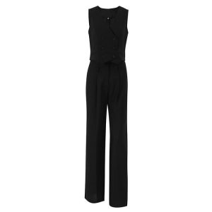 Womens Jumpsuits & Playsuits | Knit crepe tuxedo jumpsuit Jumpsuits & Playsuits Jumpsuits & Playsuits