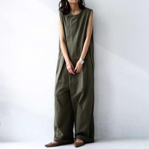 Womens Jumpsuits & Playsuits | Sleeveless cotton jumpsuit Jumpsuits & Playsuits Jumpsuits & Playsuits