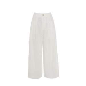 Womens Trousers | Alma wide-leg linen trousers Trousers Trousers