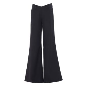 Womens Trousers | Calvin wide-leg satin trousers Trousers Trousers