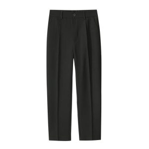 Womens Trousers | Cropped straight-leg wool trousers Trousers Trousers