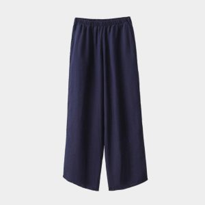 Womens Trousers | Cropped wide-leg cotton trousers Trousers Trousers