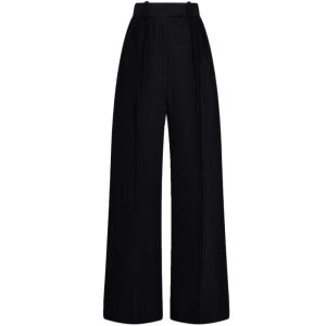 Womens Trousers | Cymbaria wide-leg twill trousers Trousers Trousers