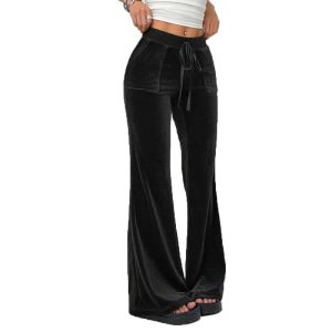 Womens Trousers | Del Ray velour sweatpants Trousers Trousers