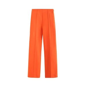 Womens Trousers | Eric wide-leg satin trousers Trousers Trousers