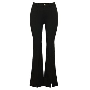 Womens Trousers | Flared-leg wool trousers Trousers Trousers