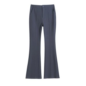 Womens Trousers | Gracie belted chambray trousers Trousers Trousers