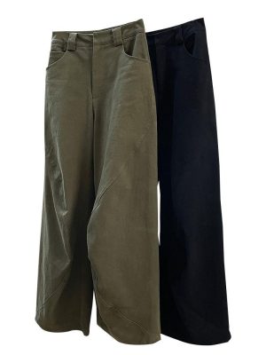 Womens Trousers | Gravitate wide-leg twill trousers Trousers Trousers