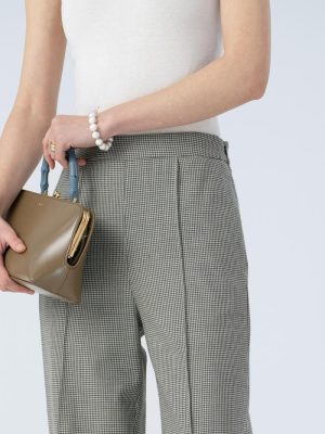 Womens Trousers | Plaid wool-blend trousers Trousers Trousers