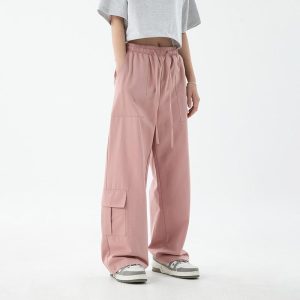 Womens Trousers | Satin cargo trousers Trousers Trousers