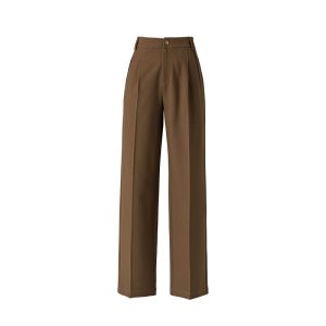 Womens Trousers | Simone pleated twill trousers Trousers Trousers