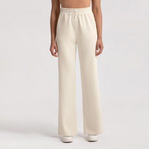 Womens Trousers | Straight-leg cotton sweatpants Trousers Trousers