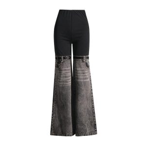 Womens Trousers | Stretch-jersey and denim trousers Trousers Trousers