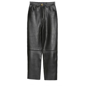 Womens Trousers | Tapered leather trousers Trousers Trousers