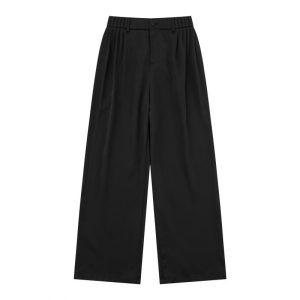 Womens Trousers | Wide-fit gabardine trousers Trousers Trousers