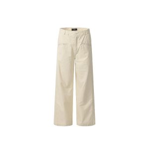 Womens Trousers | Wide-leg twill trousers Trousers Trousers