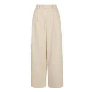 Womens Trousers | Wide-leg wool trousers Trousers Trousers