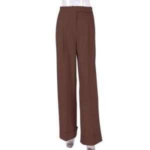 Womens Trousers | Woven wide-leg trousers Trousers Trousers