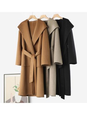 Womens Coats | Belted wool-blend coat Coats Coats