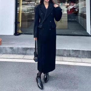 Womens Coats | Broad double-breasted wool-blend coat Coats Coats