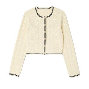 Womens Knitwear | Logo-intarsia cotton cardigan Knitwear Knitwear